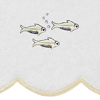 Linum Home Textiles Fish School Scallop 3-pc. Quick Dry Bath Towel Set