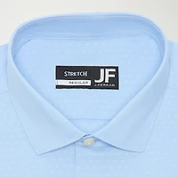 J. Ferrar Ultra Comfort Dobby Mens Regular Fit Stretch Fabric Wrinkle Free Long Sleeve Dress Shirt