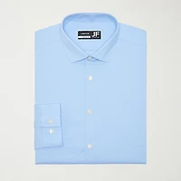 J. Ferrar Ultra Comfort Dobby Mens Regular Fit Stretch Fabric Wrinkle Free Long Sleeve Dress Shirt