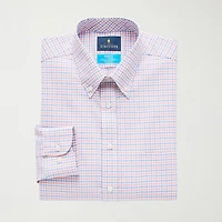Stafford Coolmax All Season Ecomade Oxford Mens Regular Fit Stretch Fabric Wrinkle Free Long Sleeve Dress Shirt