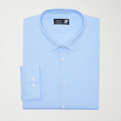 J. Ferrar Big And Tall Ultra Comfort Mens Regular Fit Stretch Fabric Wrinkle Free Long Sleeve Dress Shirt