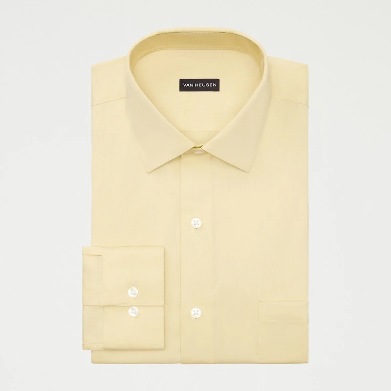 Van Heusen Ultra Flex Big and Tall Mens Regular Fit Stretch Fabric Wrinkle Free Long Sleeve Dress Shirt