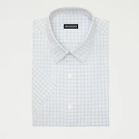 Van Heusen Big And Tall Easy Care Poplin Mens Regular Fit Short Sleeve Dress Shirt