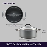 Circulon A1 Series with Scratch Defense 5-qt. Dutch Oven