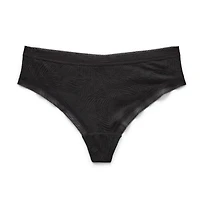 Ambrielle Smooth Lace Thong Panty