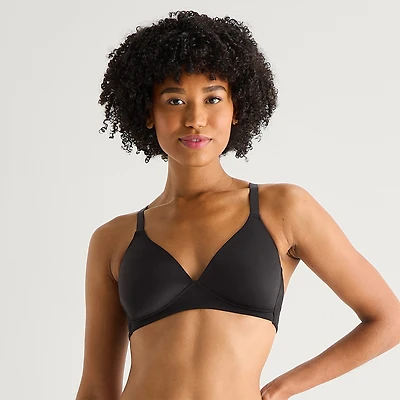 Arizona Body Cloud Kissed Wireless Triangle Plunge Pullover Bra
