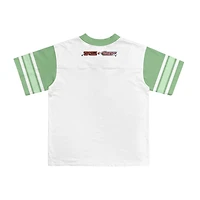 Jersey Little & Big Kid Girls V Neck Hello Kitty Powerpuff Short Sleeve
