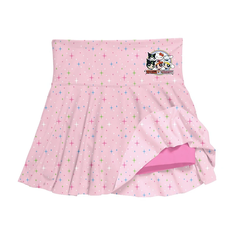 Little & Big Kid Girls Hello Kitty Powerpuff Skort