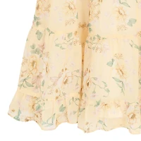 Rare Editions Big Kid Girls Short Sleeve Floral Maxi Dress
