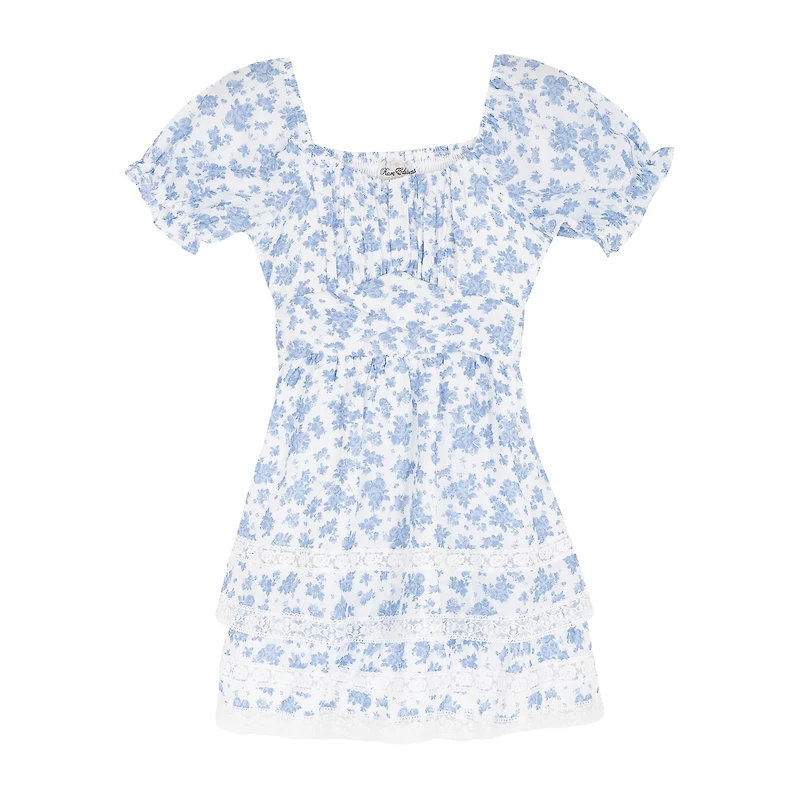Rare Editions Big Kid Girls Short Sleeve A-Line Dress