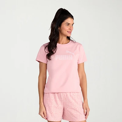 PUMA Womens Crew Neck Short Sleeve Active T-Shirt