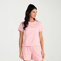 PUMA Womens Crew Neck Short Sleeve Active T-Shirt