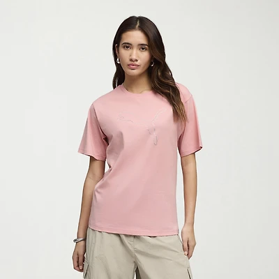 PUMA Womens Crew Neck Short Sleeve Active T-Shirt