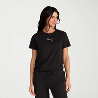 PUMA Womens Crew Neck Short Sleeve Active T-Shirt
