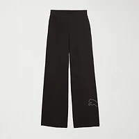 PUMA Womens Wide Leg High Rise Relaxed Fit Sweatpant