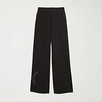 PUMA Womens Wide Leg High Rise Relaxed Fit Sweatpant