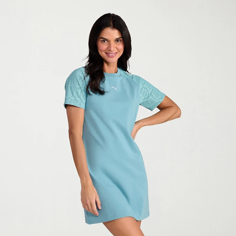 PUMA Short Sleeve Lace T-Shirt Dress