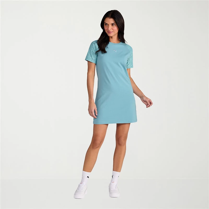 PUMA Short Sleeve Lace T-Shirt Dress