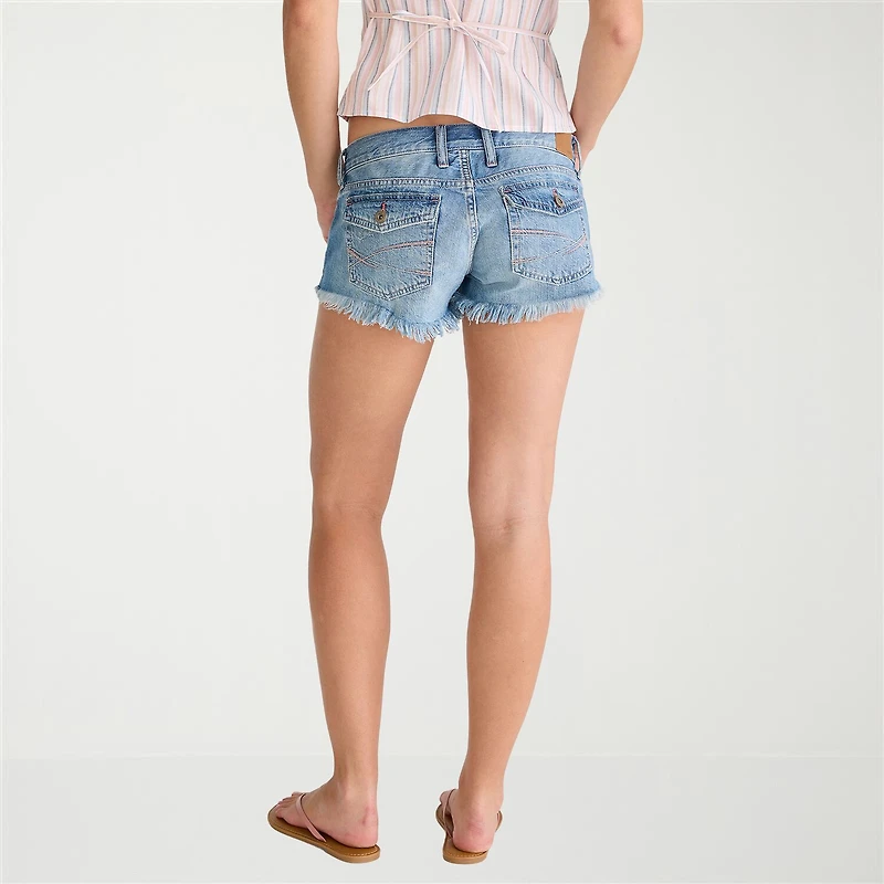 AEROPOSTALE Womens 2 1/2" Low Rise Juniors Denim Short