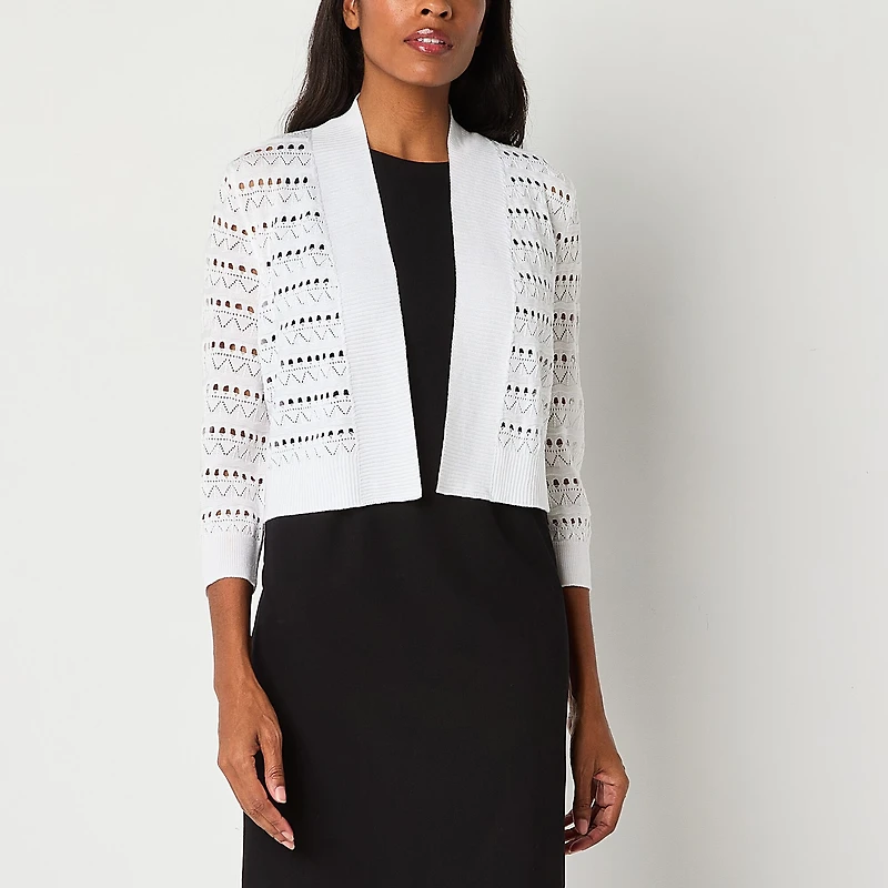 Perceptions Womens 3/4 Sleeve Shrug
