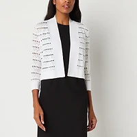 Perceptions Womens 3/4 Sleeve Shrug