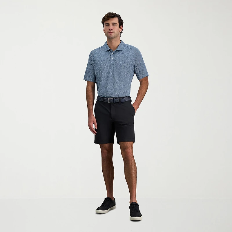 Haggar Sport Performance Mens 9" Stretch Fabric Chino Short