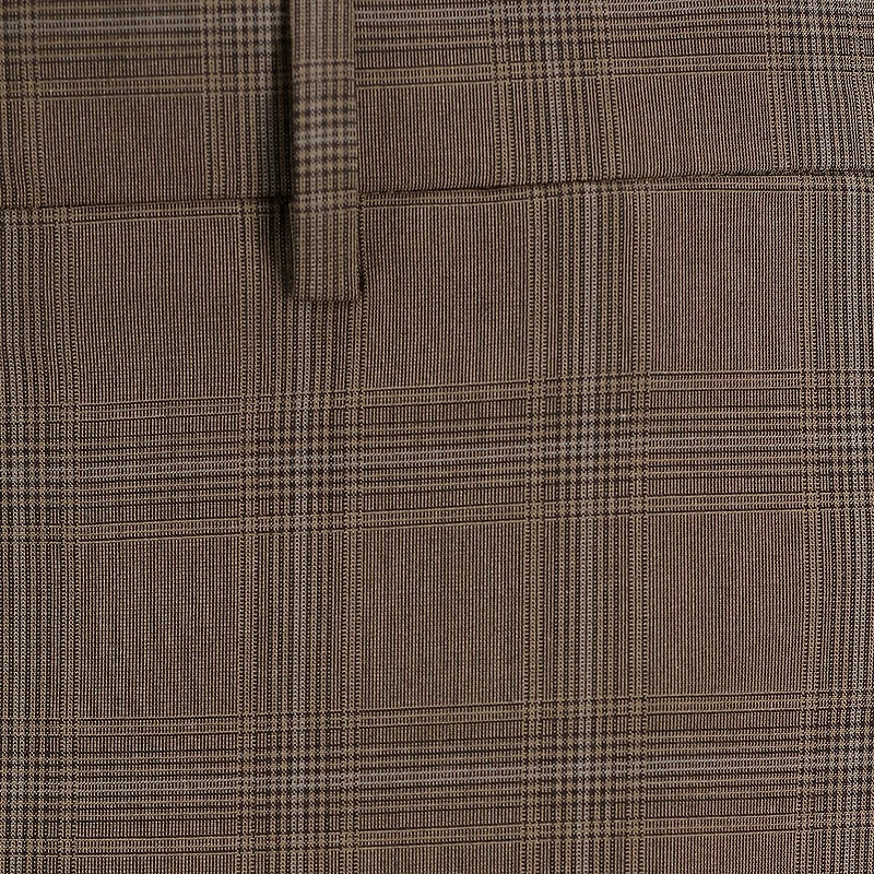 Haggar JMH Mens Stretch Fabric Classic Fit Plaid Flat Front Suit Pant