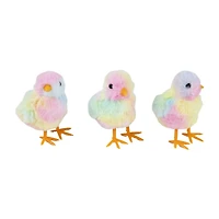 Northlight 4" Tie Dye Plush Chick Easter Figurine