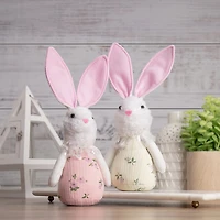 Northlight 11" Spring Floral Bunny Easter Figurine