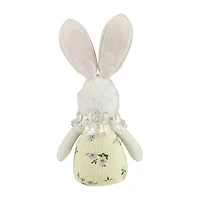 Northlight 11" Spring Floral Bunny Easter Figurine