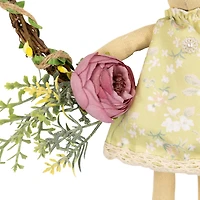 Northlight 10" Girl Bunny Artificial Floral Wreath