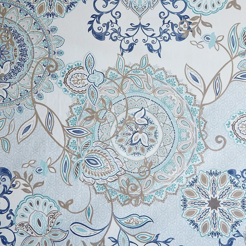 Madison Park Loleta Cotton Printed Shower Curtain