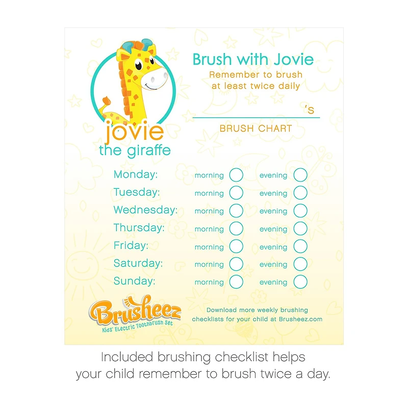 Brusheez Children's Electronic Toothbrush Set – Jovie the Giraffe