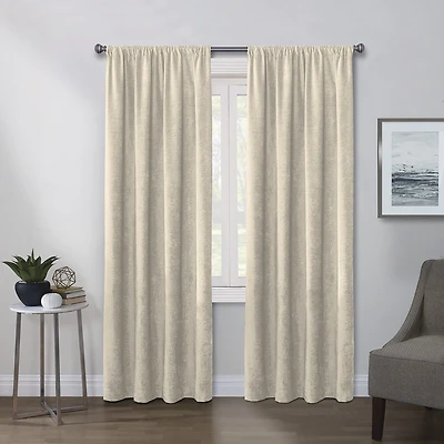 Regal Home Chenille Rod Pocket Light-Filtering Single Curtain Panel