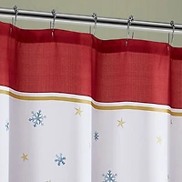 Elrene Home Fashions Santa's Snowy Sleighride Shower Curtain