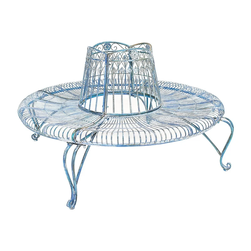Ally Wrought Iron Tree Bench