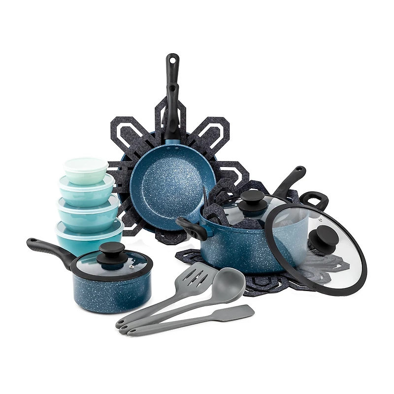 Brooklyn Steel Milky Way 24-pc. Non-Stick Cookware Set