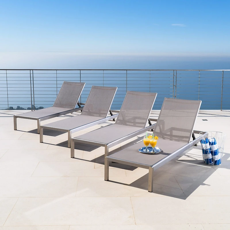 Cape Lounge Chair Adjustable 4-pc. Lounge Chair
