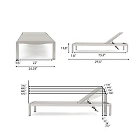 Cape Lounge Chair Adjustable 4-pc. Lounge Chair