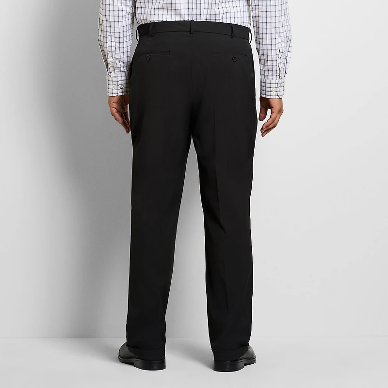 Van Heusen Everyday Defense Stain Shield Mens Straight Fit Big and Tall Dress Pleated Pant