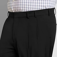 Van Heusen Everyday Defense Stain Shield Mens Straight Fit Big and Tall Dress Pleated Pant