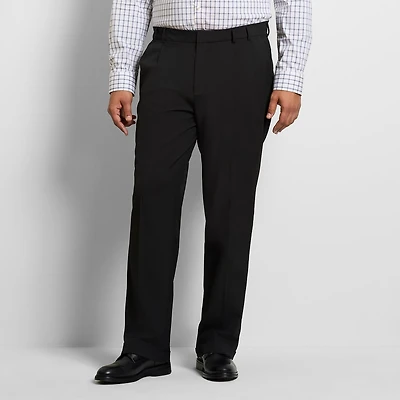 Van Heusen Everyday Defense Stain Shield Mens Straight Fit Big and Tall Dress Pleated Pant