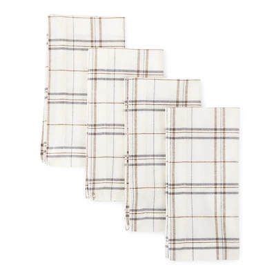 Linden Street Windowpane 4-pc. Napkins