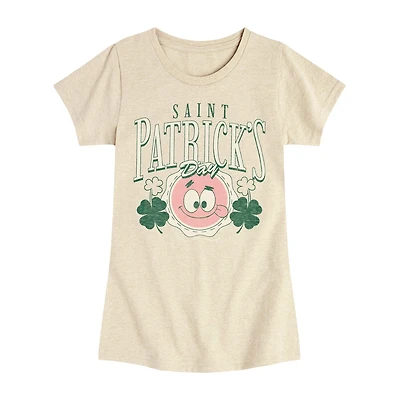 Big Kid Girls Round Neck Short Sleeve Regular Fit Spongebob Graphic T-Shirt