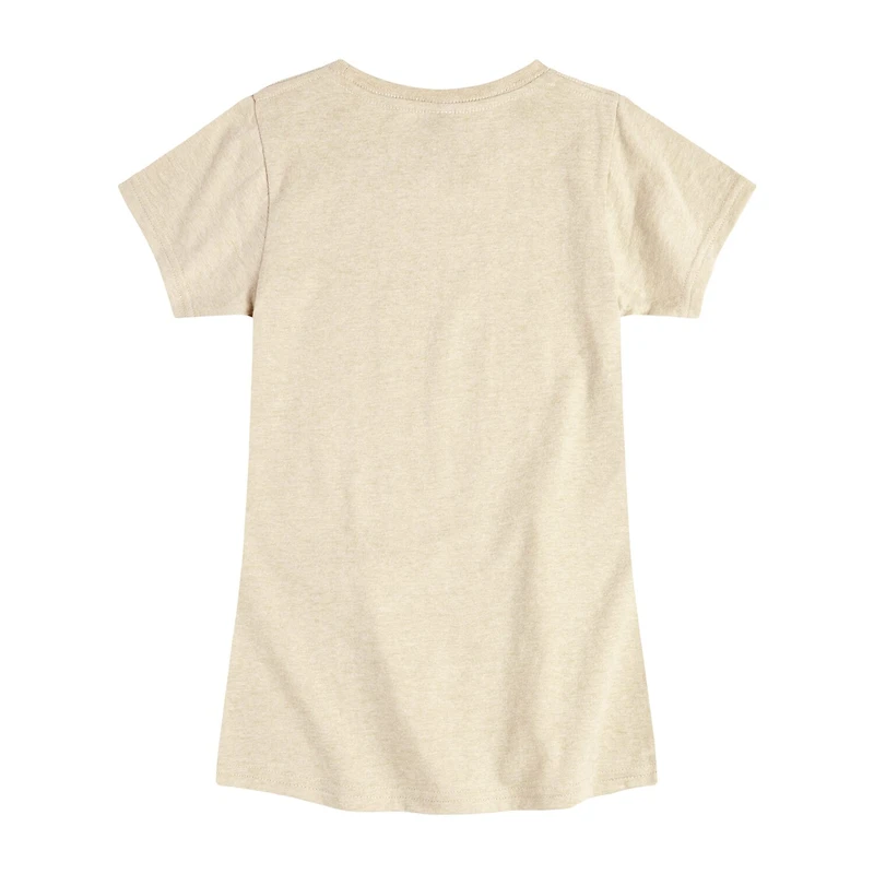 Big Kid Girls Round Neck Short Sleeve Regular Fit Barbie Graphic T-Shirt
