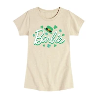 Big Kid Girls Round Neck Short Sleeve Regular Fit Barbie Graphic T-Shirt