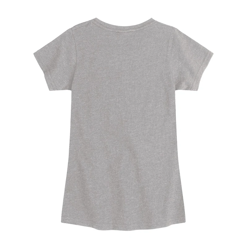 Big Kid Girls Round Neck Short Sleeve Regular Fit Snoopy Graphic T-Shirt