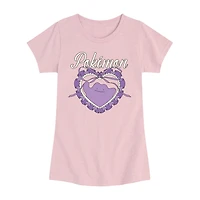 Big Kid Girls Round Neck Short Sleeve Regular Fit Pokemon Graphic T-Shirt