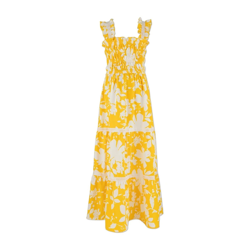 Speechless Big Kid Girls Sleeveless Floral Maxi Dress