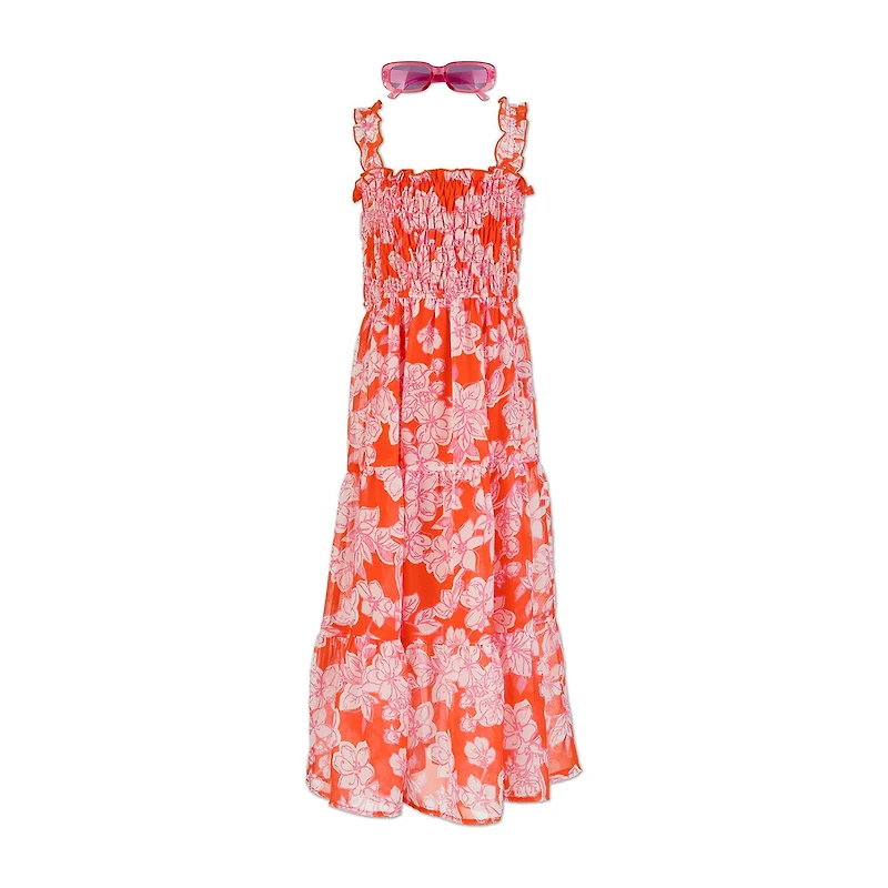 Speechless Big Kid Girls Sleeveless Floral Maxi Dress